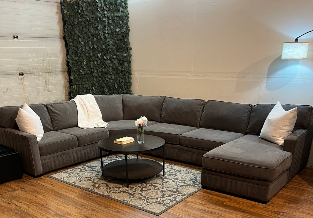 Macy’s Radley Sectional in Mocha Gray