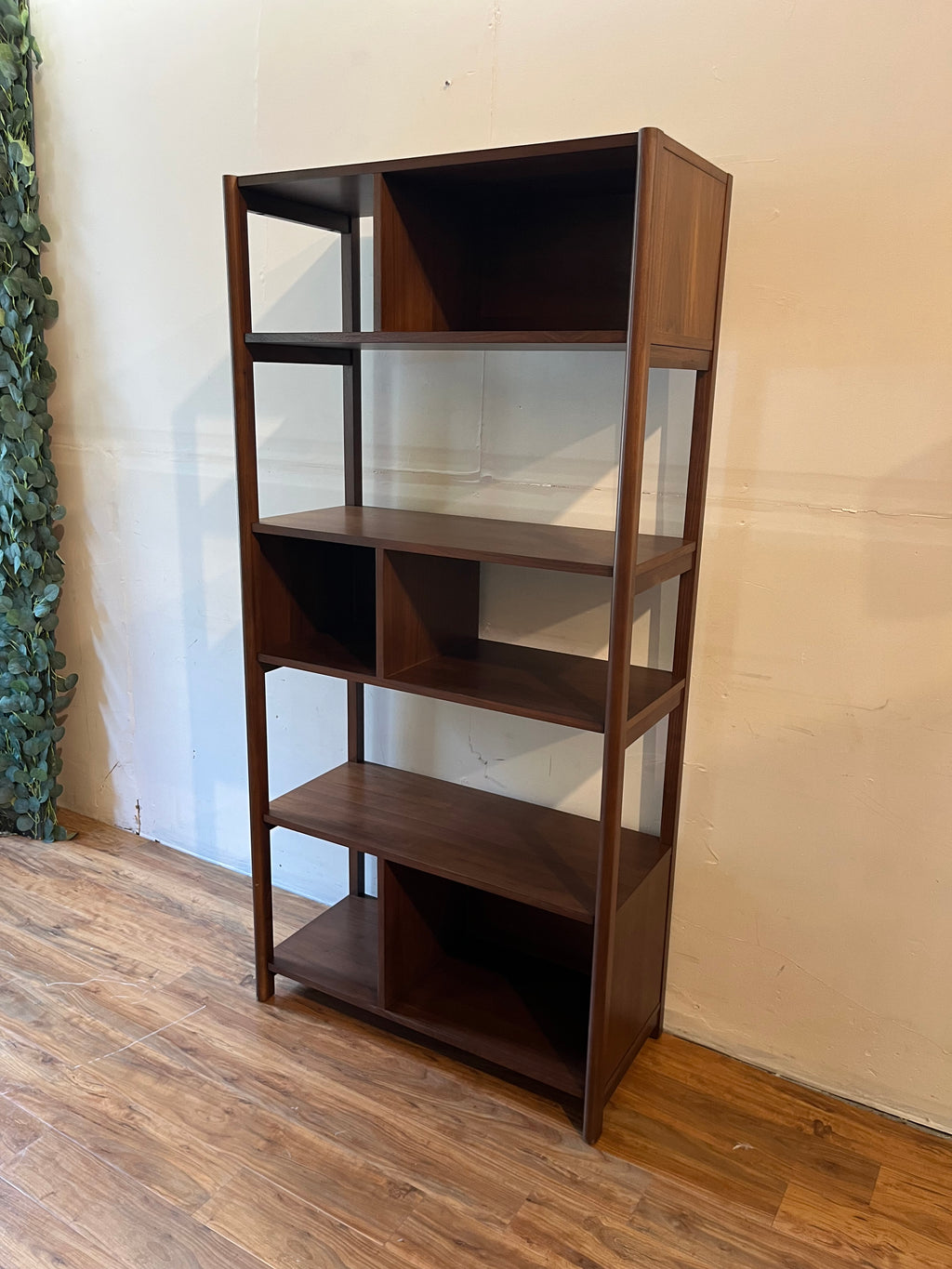Article Mysen 34" Bookcase, Tall - Walnut