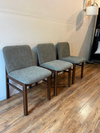 Article Mikkel Dining Chairs (3) - Walnut and Algonquin Green