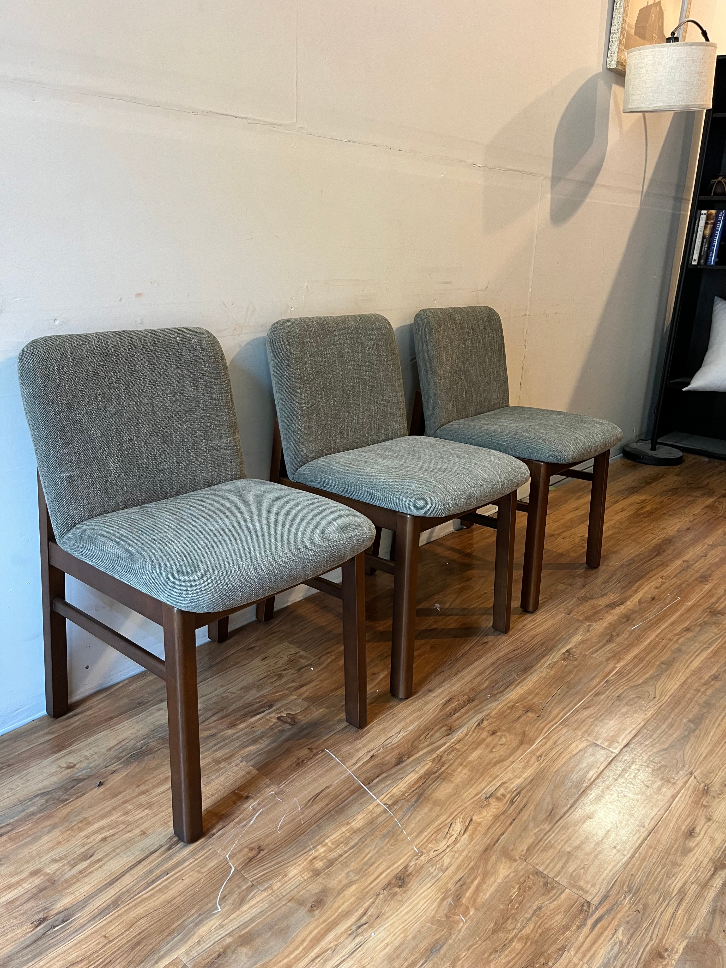 Article Mikkel Dining Chairs (3) - Walnut and Algonquin Green