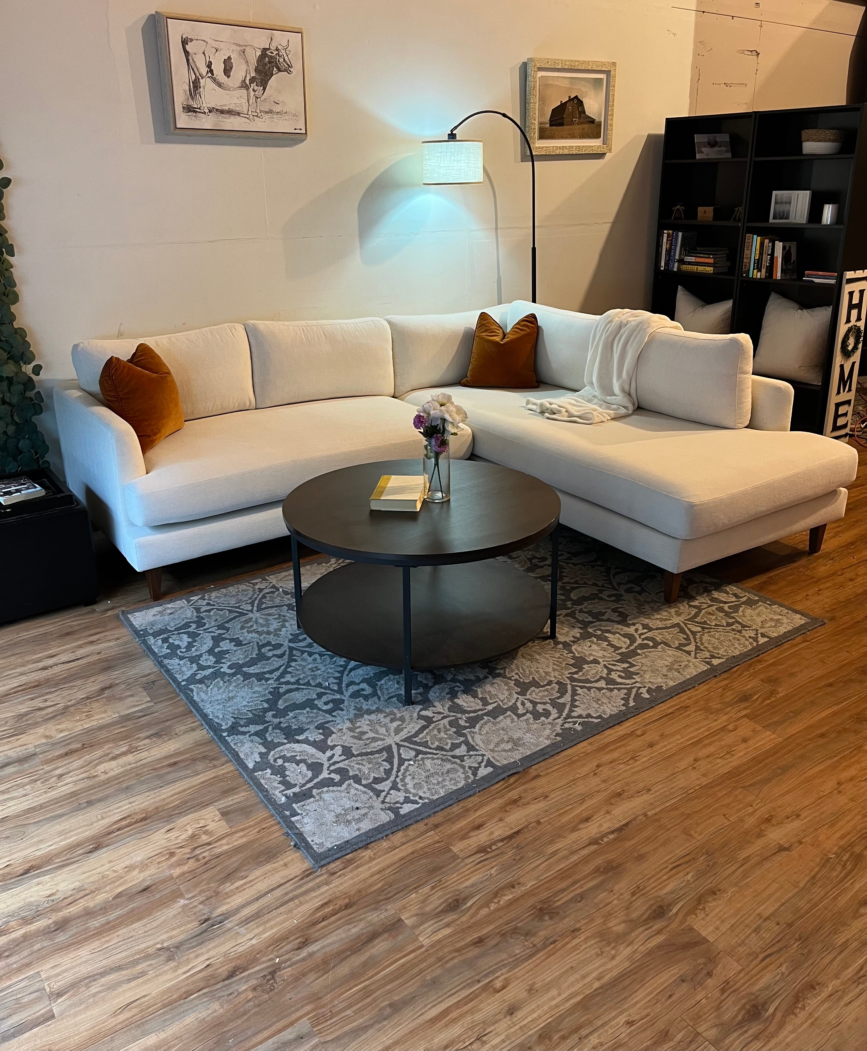 Interior Define Winslow Sectional in Frost White