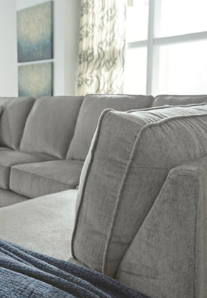 Altari 2-Piece Sleeper Sectional with LAF Chaise in Alloy