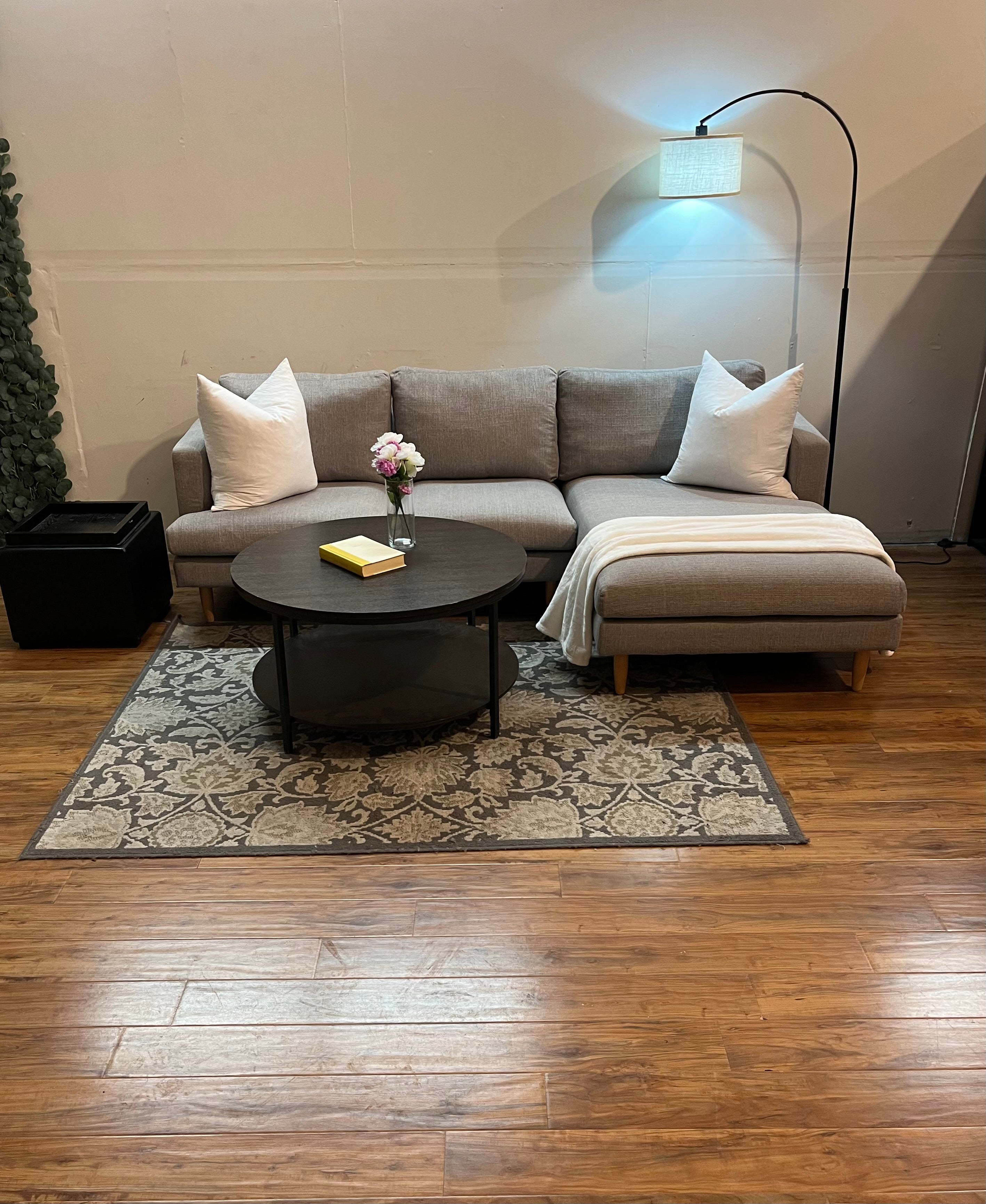 Castlery Tana Chaise Sectional in Pearl Gray