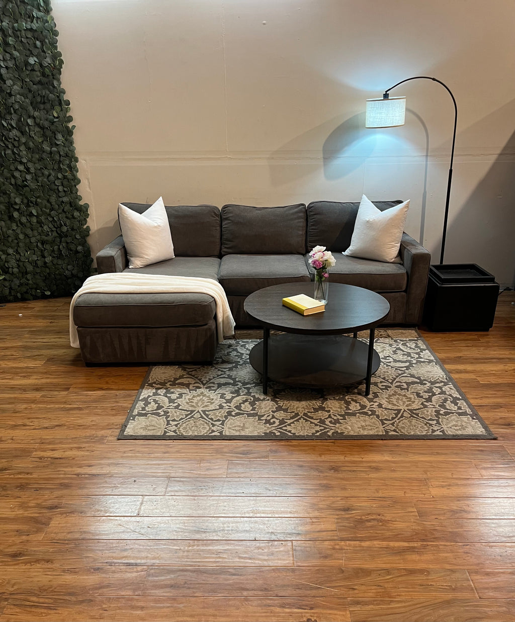 Macy’s Radley Sectional in Mocha Gray