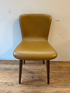 Article Sede Leather Dining Chairs (4) - Walnut And Toscana Tan