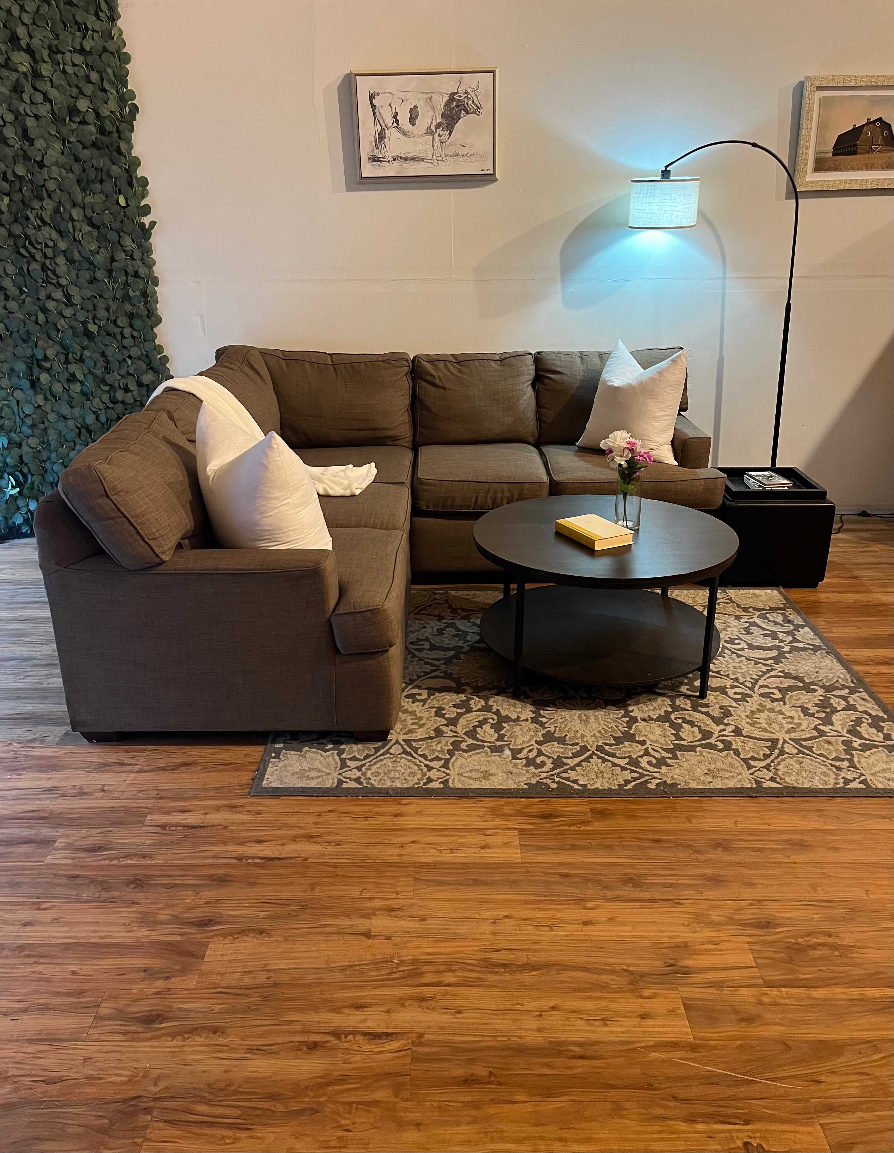Jordan’s Furniture Sectional in Taupe