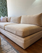 Arhaus Modular Sectional with Ottoman in Rich Cream