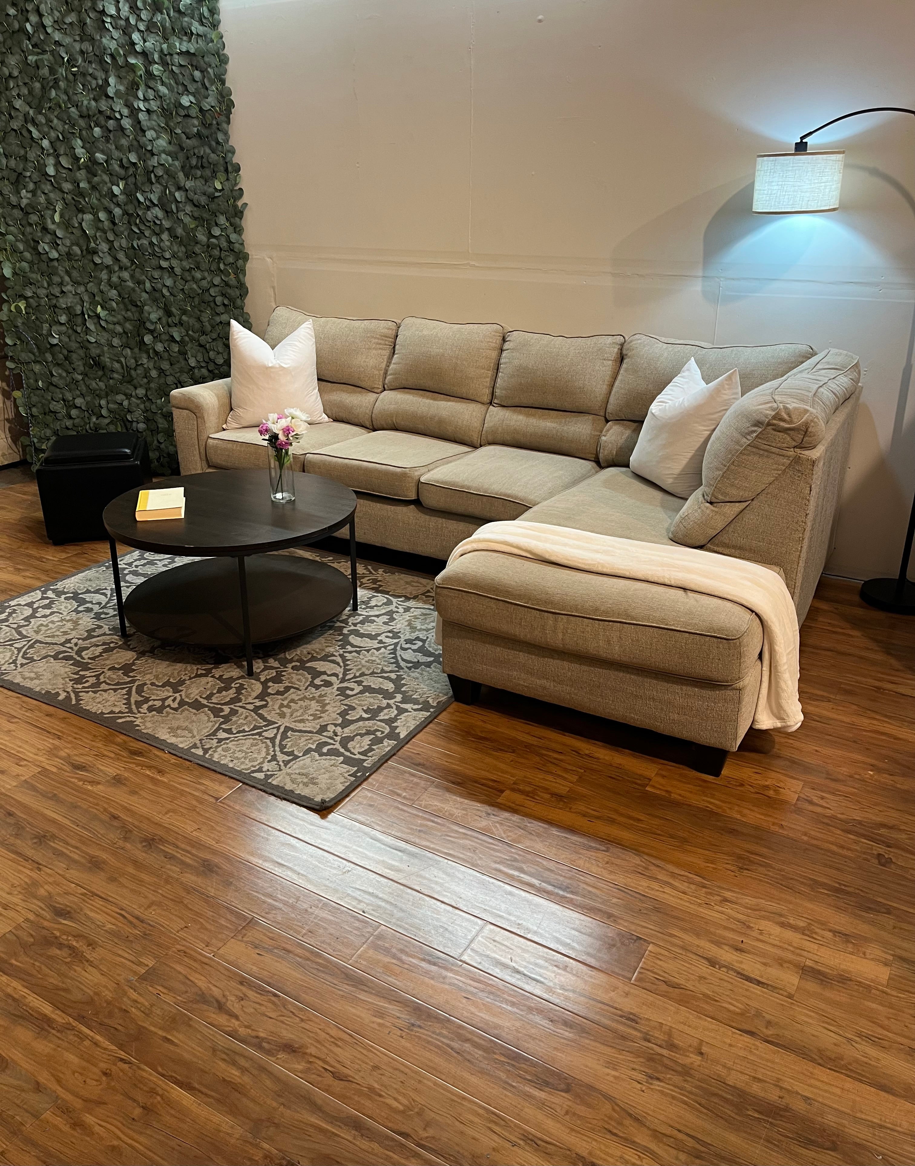 Ashley Furniture Sectional with Chaise in Beige