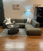 Castlery Johnathan Sectional in Performance Twill, Moss
