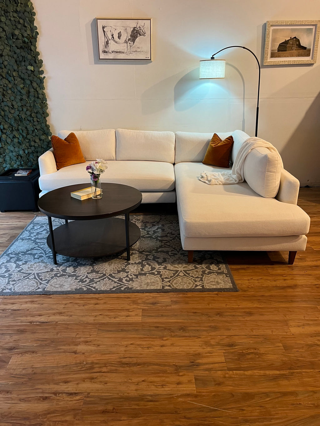 Interior Define Winslow Sectional in Frost White
