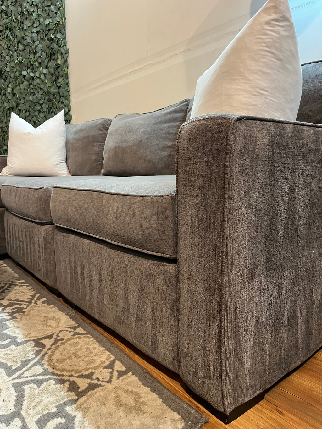 Macy’s Radley Sectional in Mocha Gray