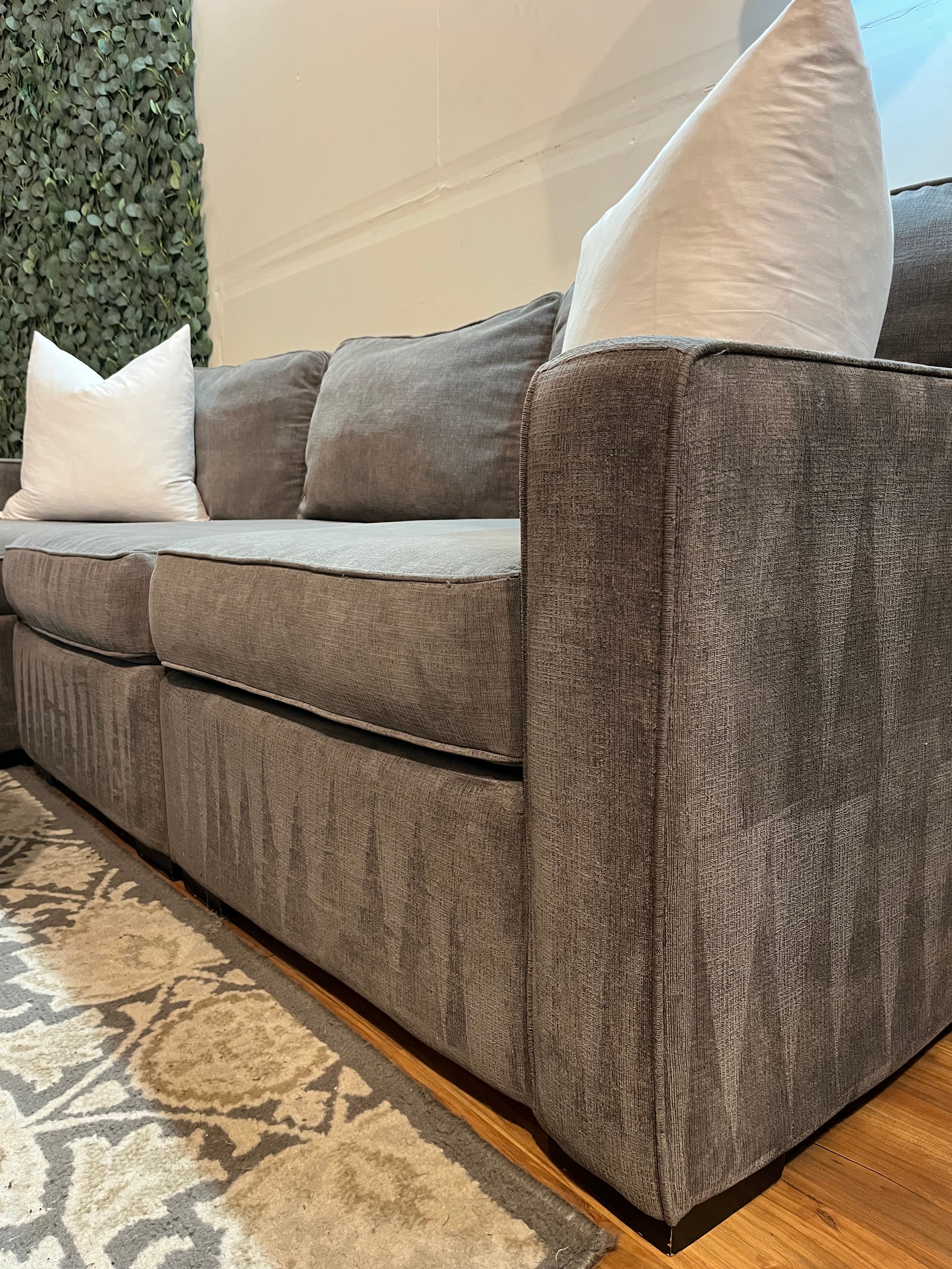 Macy’s Radley Sectional in Mocha Gray