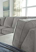 Altari 2-Piece Sleeper Sectional with RAF Chaise in Alloy
