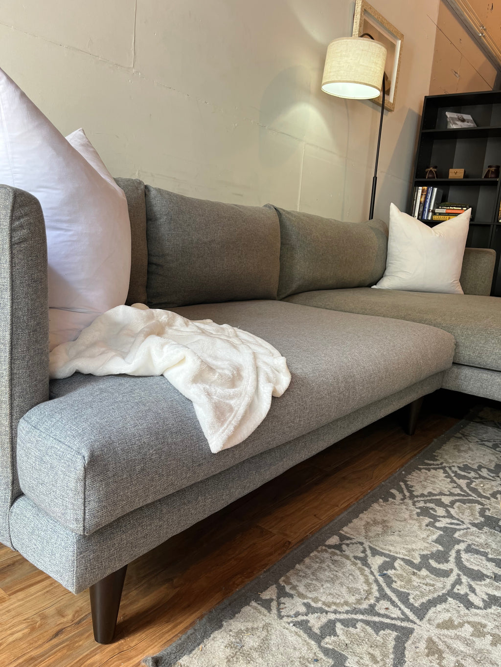 Joybird Lewis Sectional in Taylor Felt Gray