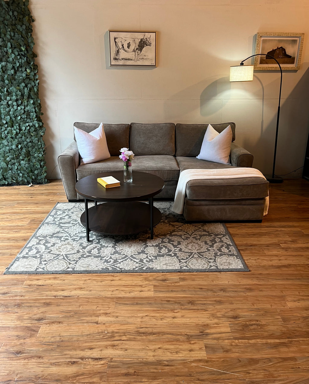 Jordan’s Furniture Sectional in Ash Gray