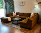 ABC Carpet & Home Tufted Sectional in Rich Caramel