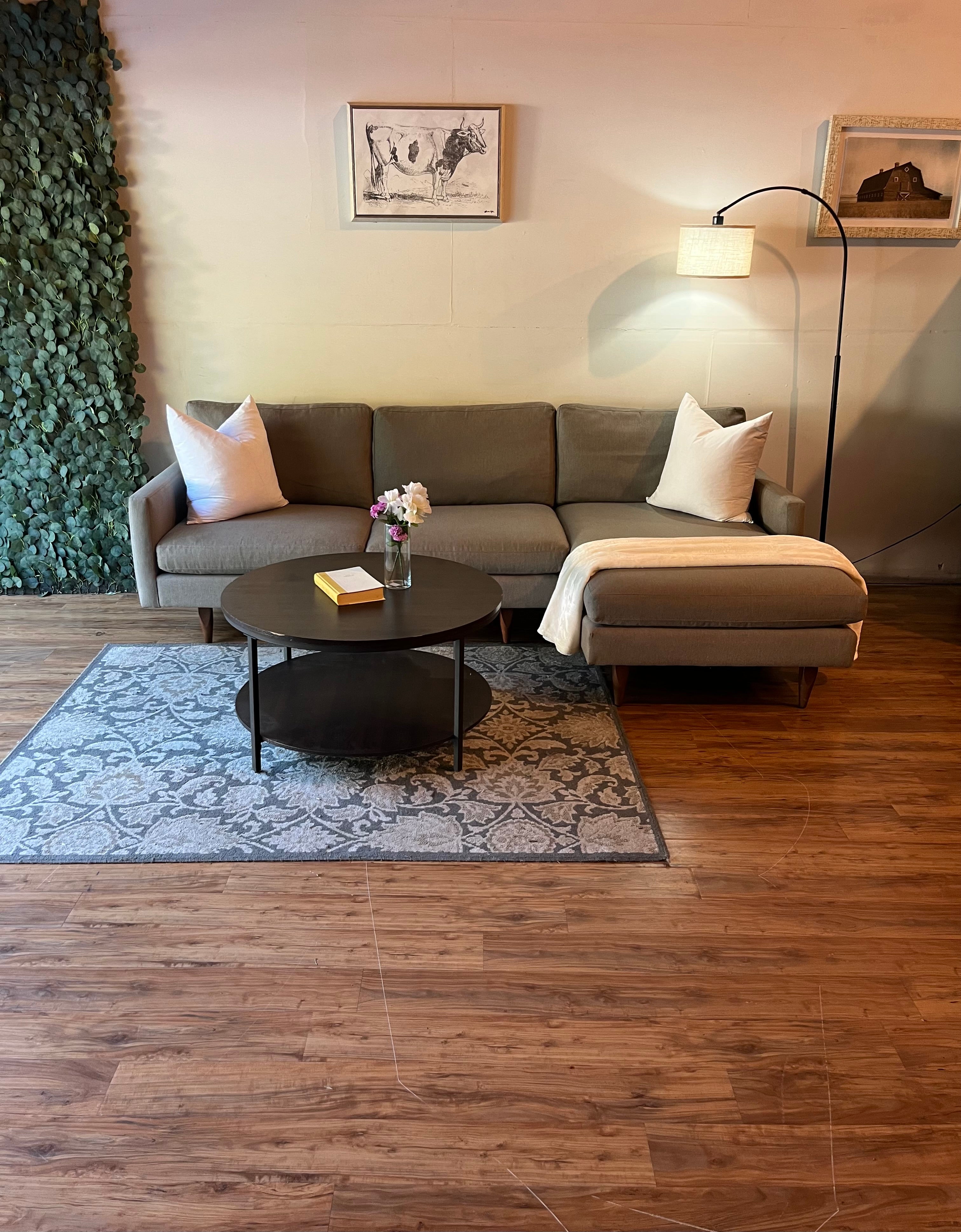 Room & Board Sectional in Heather Gray