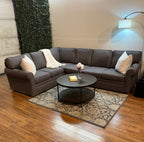 Rowe Furniture Corner Sectional in Smoke Gray