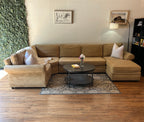 Pottery Barn Pearce Roll Arm Sectional in Oat