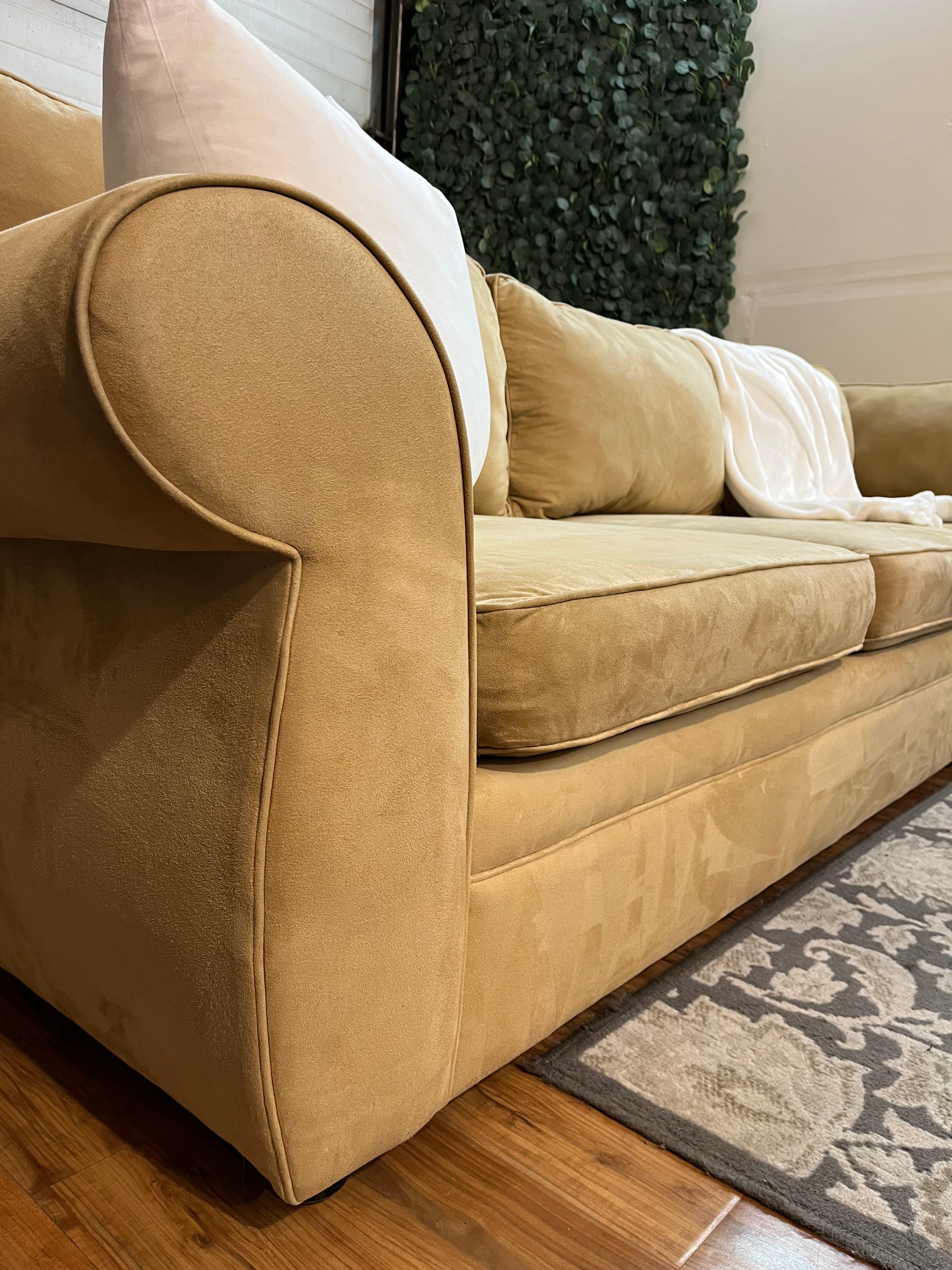 Pottery Barn Pearce Roll Arm Sectional in Oat