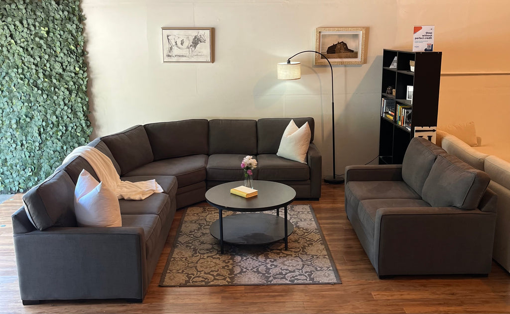 Jordan’s Furniture Sectional in Dusk
