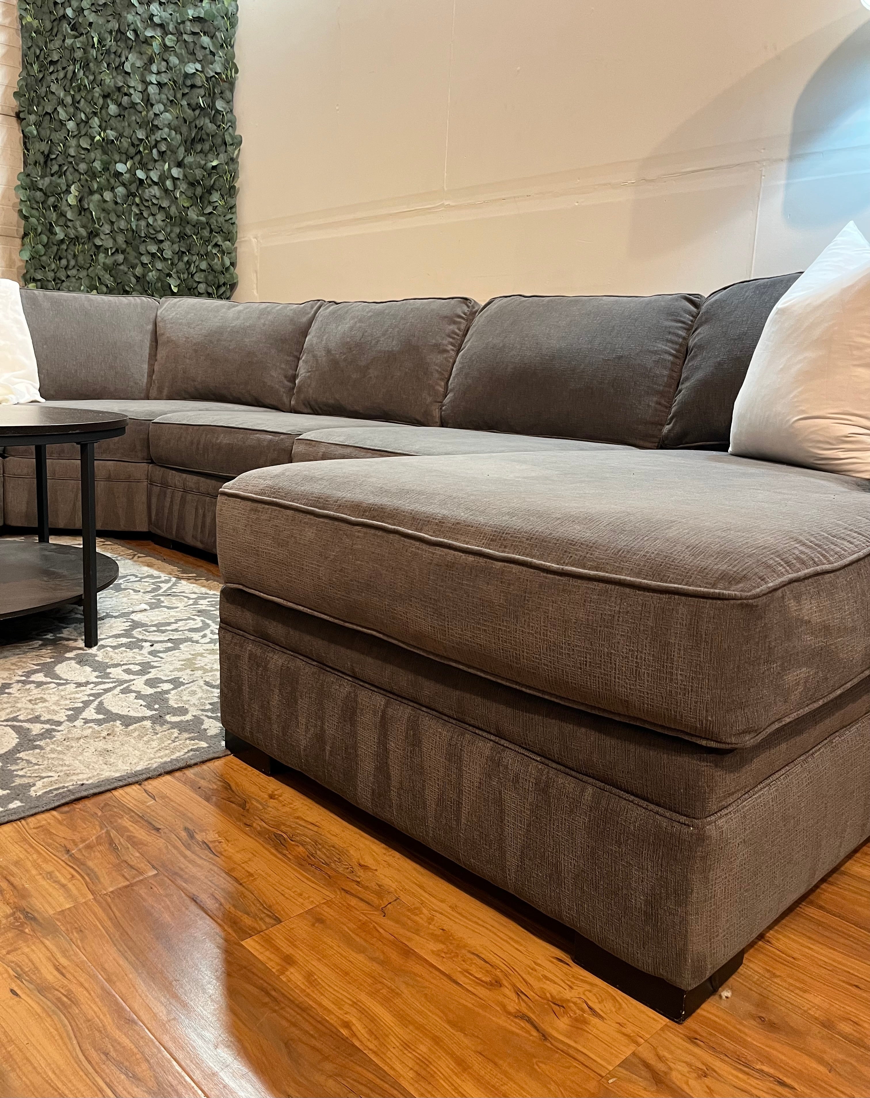 Macy’s Radley Sectional in Mocha Gray