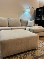 Ashley Furniture Sectional with Ottoman in Dove Gray