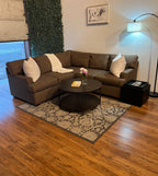 Jordan’s Furniture Sectional in Taupe