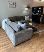 Jordan’s Furniture Artemis Sectional in Ash Gray