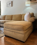 Pottery Barn Pearce Roll Arm Sectional in Oat