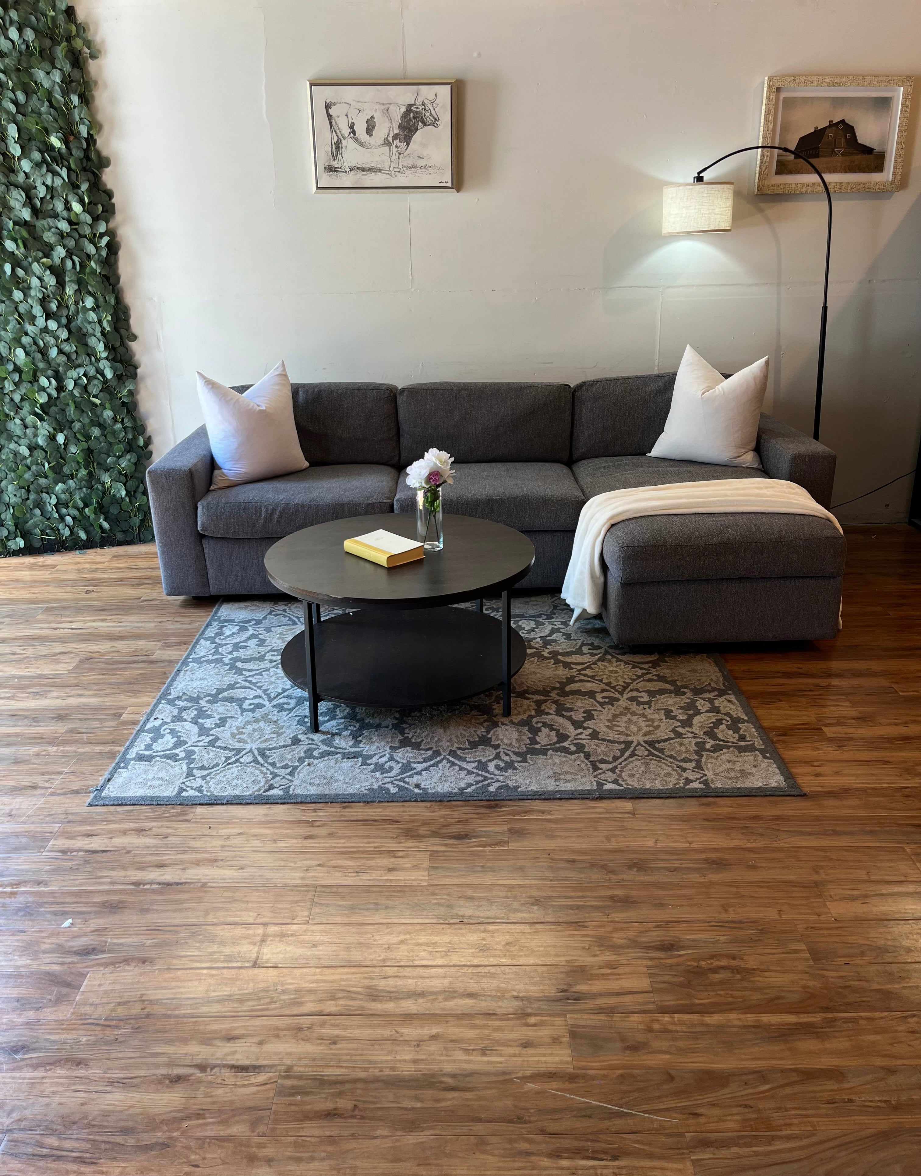 West Elm Urban Sleeper Sectional in Denim Blue
