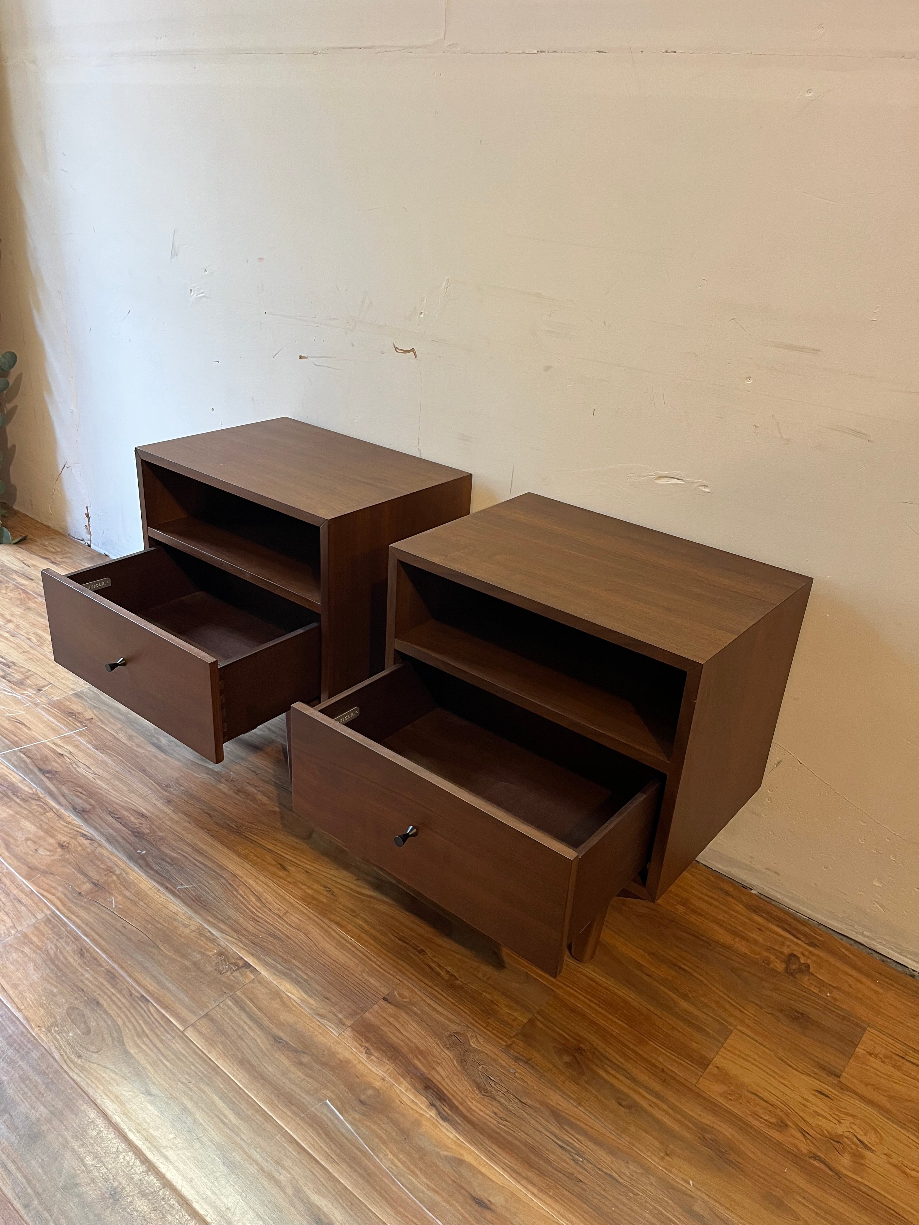 Article Cooper Nightstands (2) - Walnut