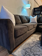 Broyhill Sectional in Charcoal Gray