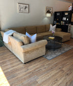 Pottery Barn Pearce Roll Arm Sectional in Oat