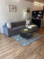West Elm Urban Sleeper Sectional in Denim Blue