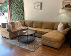 Pottery Barn Pearce Roll Arm Sectional in Oat