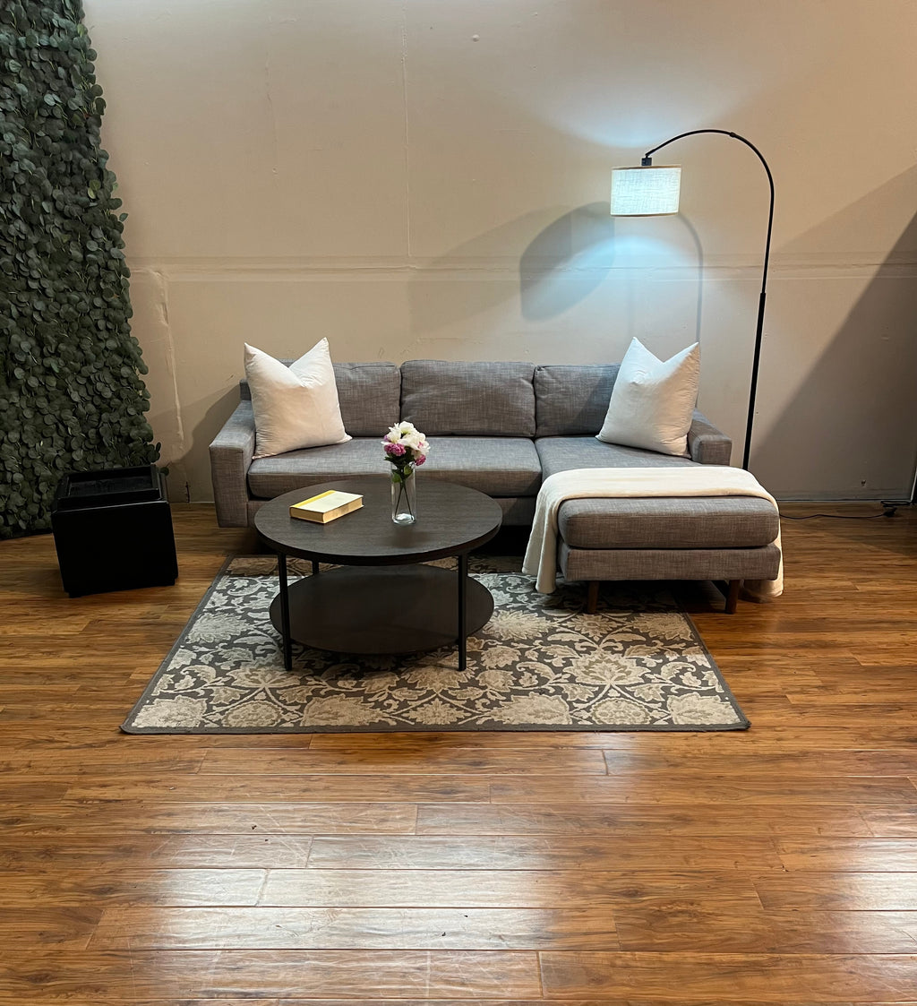 West Elm Eddy Sectional with Reversible Chaise in Graphite