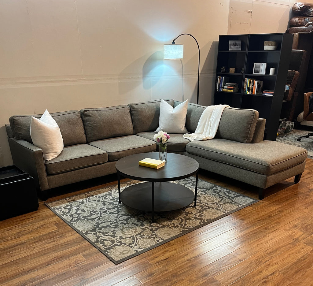 Max Home Sectional in Stone Gray