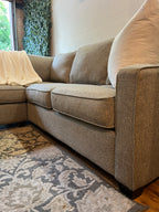 Boston Interiors Sectional in Stone Gray
