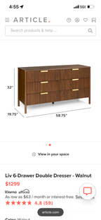 Article Liv Dresser - Walnut