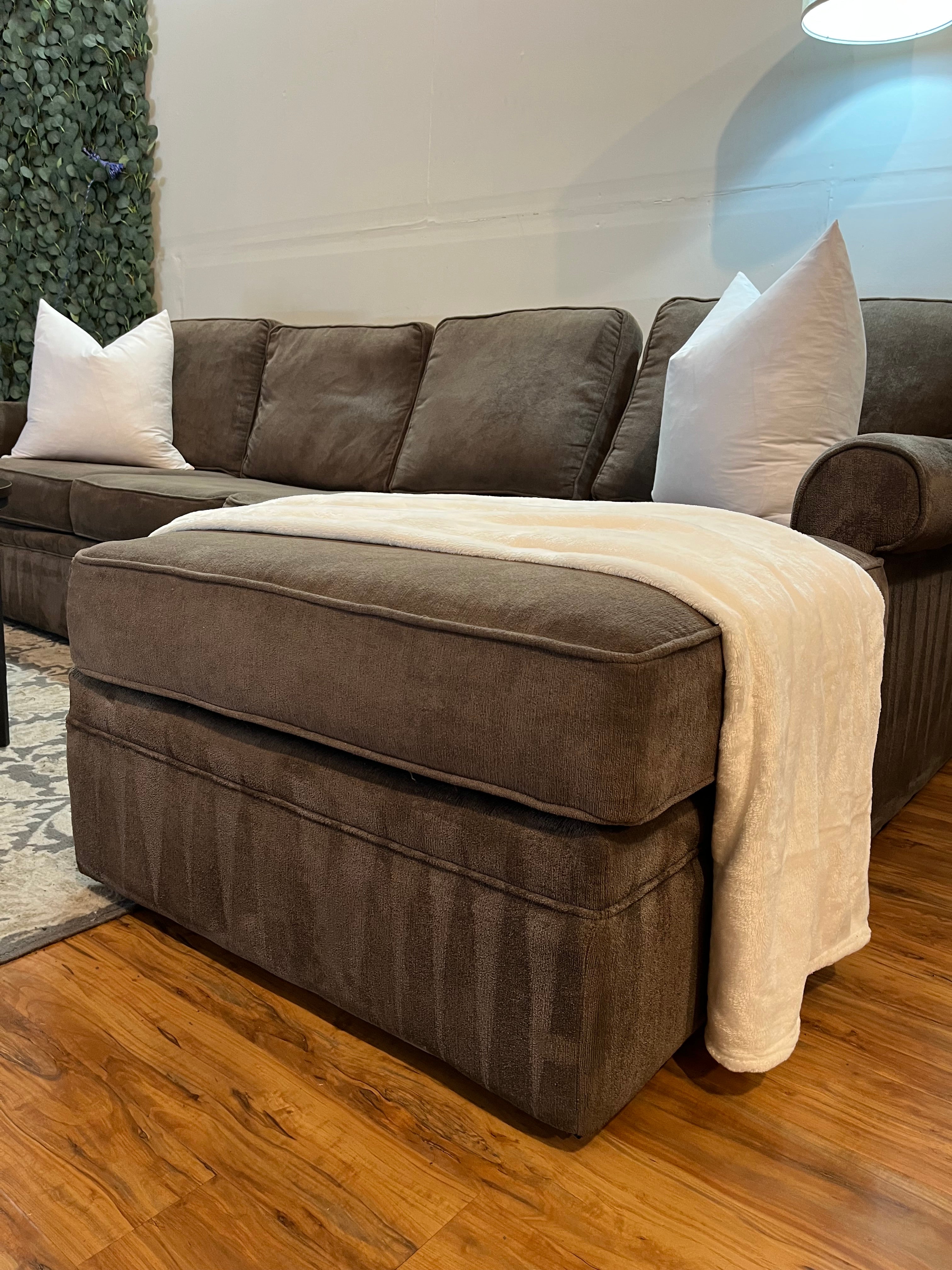 Rowe Furniture Sectional in Mocha Gray