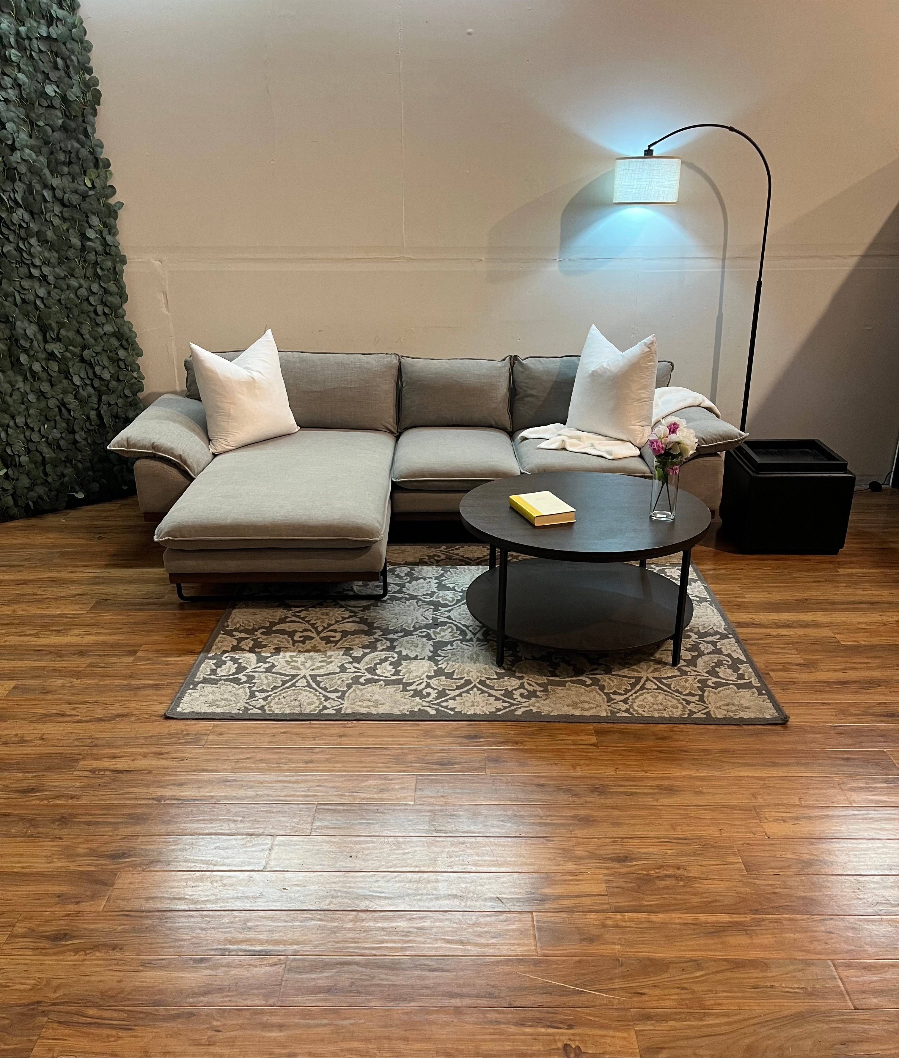 Article Sectional in Platinum Gray