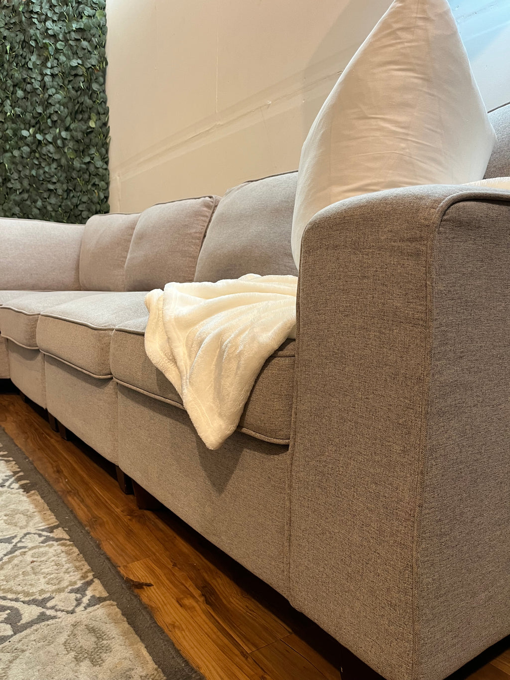 Modular Sectional in Heather Gray