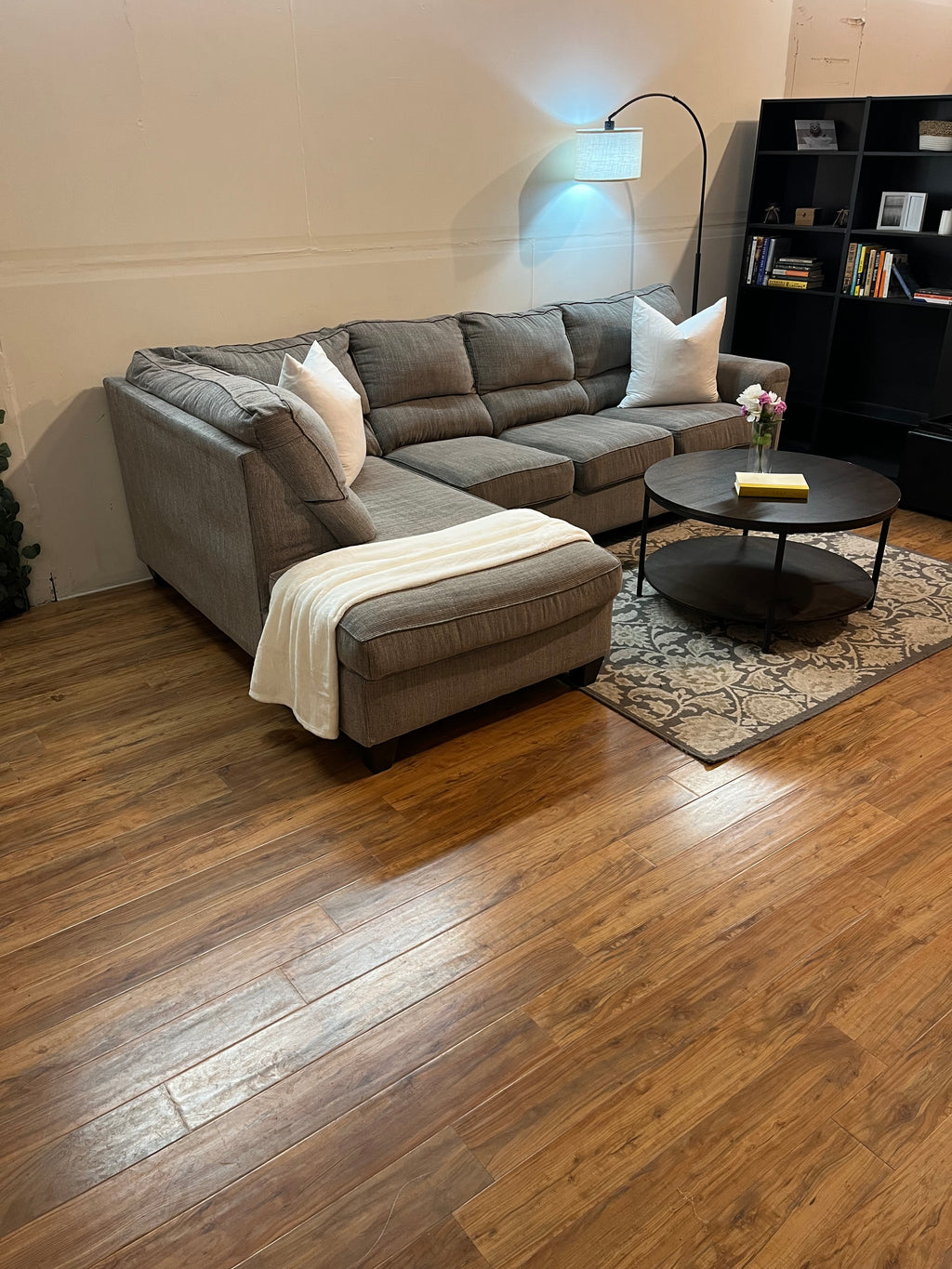 Ashley’s Furniture Sectional in Graphite