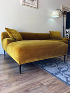 Article Abisko Velvet Sectional - Yarrow Gold