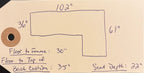 Crate & Barrel Davis Sectional in Graphite