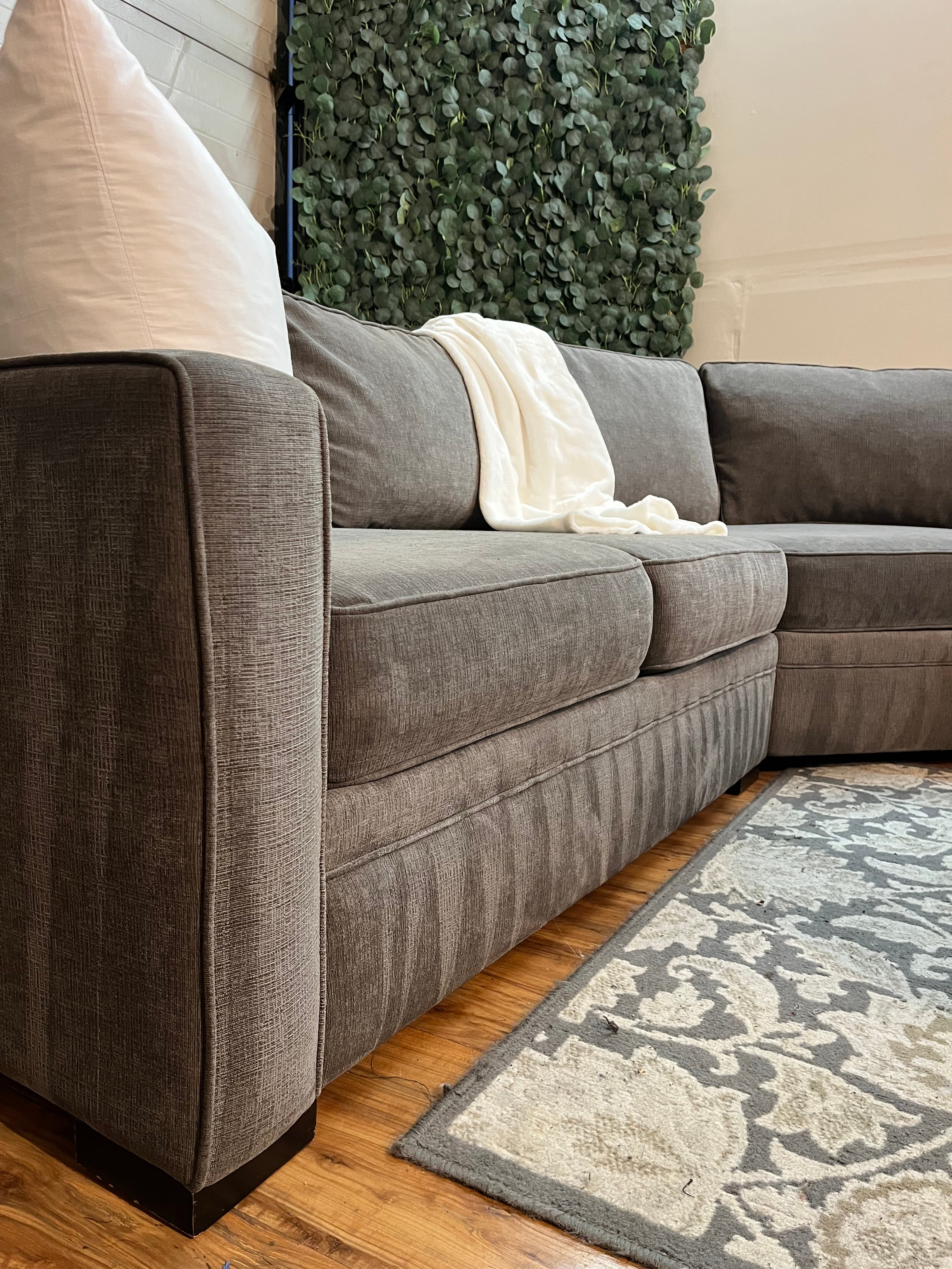 Macy’s Radley Sectional in Mocha Gray