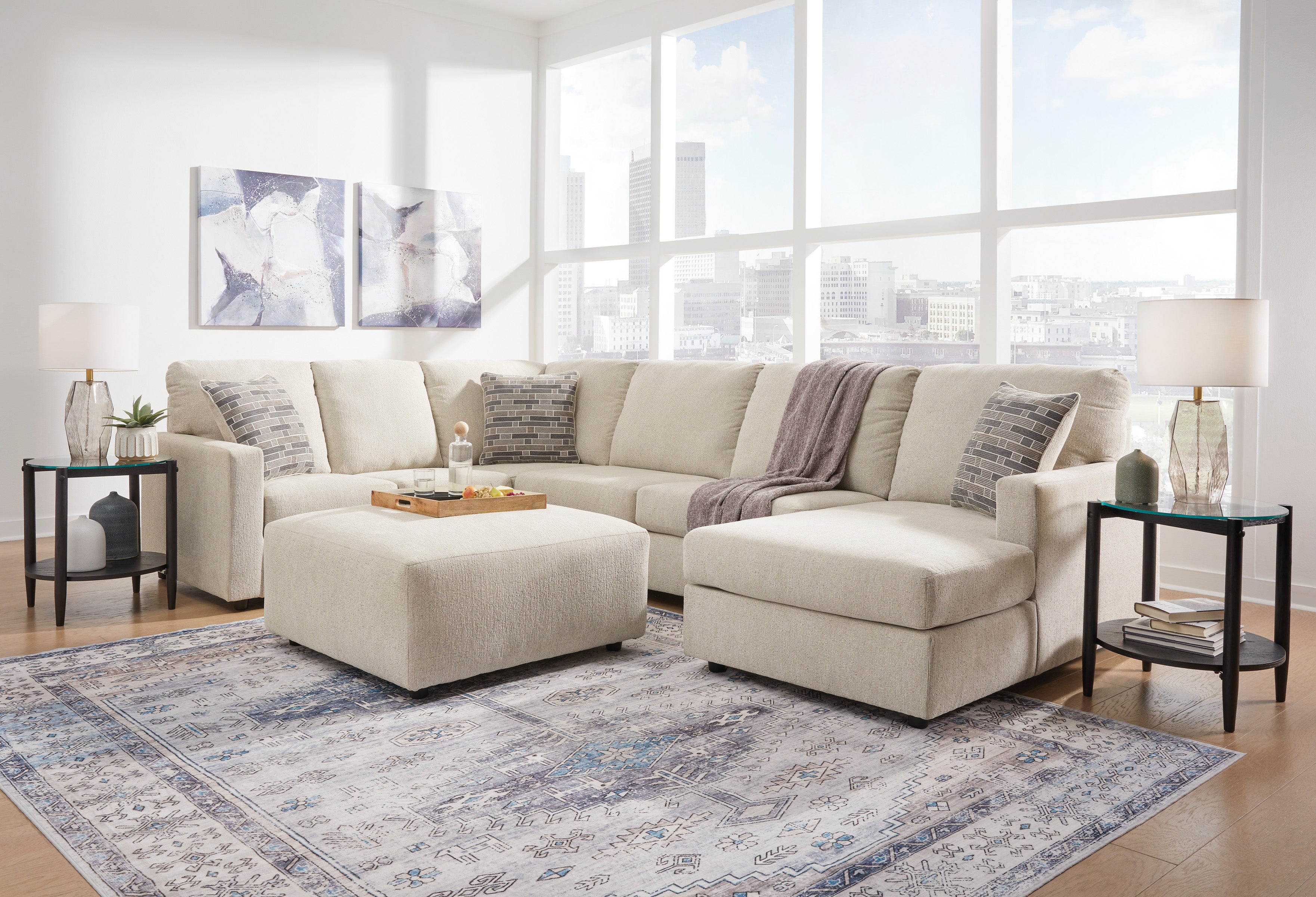 Edenfield 3-Piece Sectional with Chaise