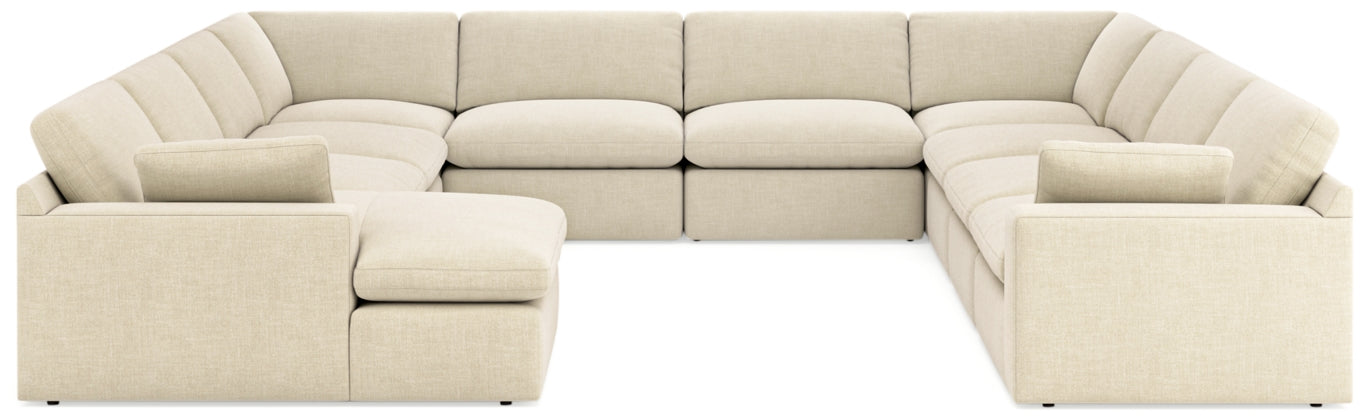 Elyza 10-Piece Sectional in Linen