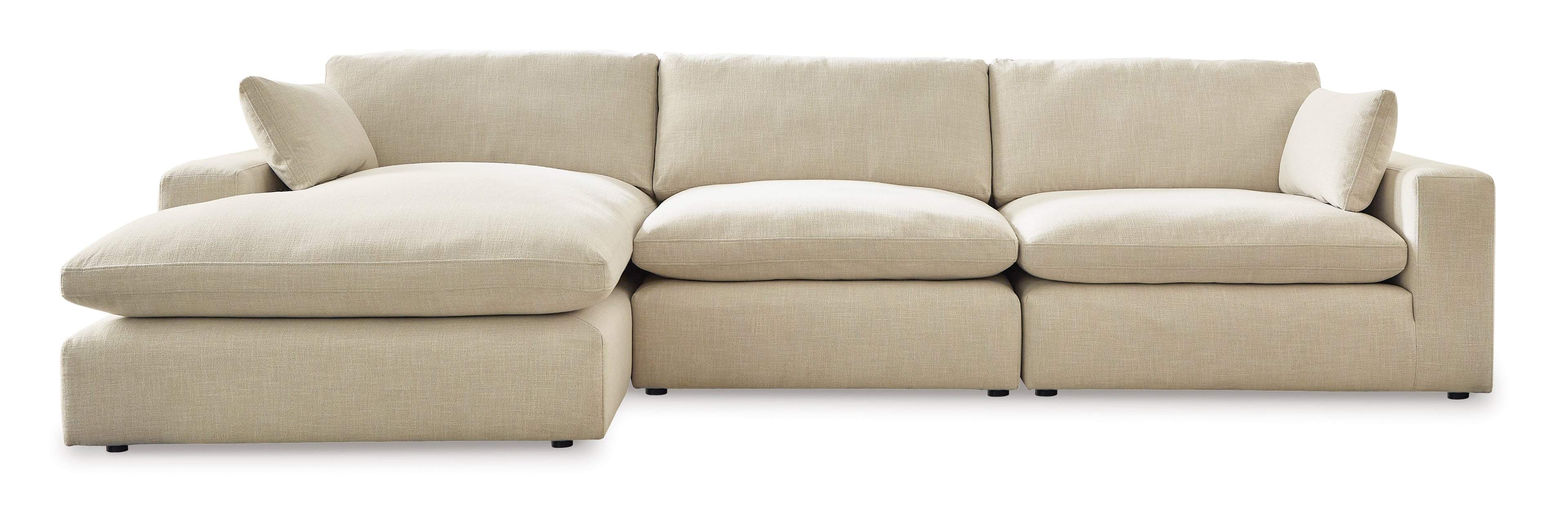Elyza 3-Piece Sectional with Chaise in Linen